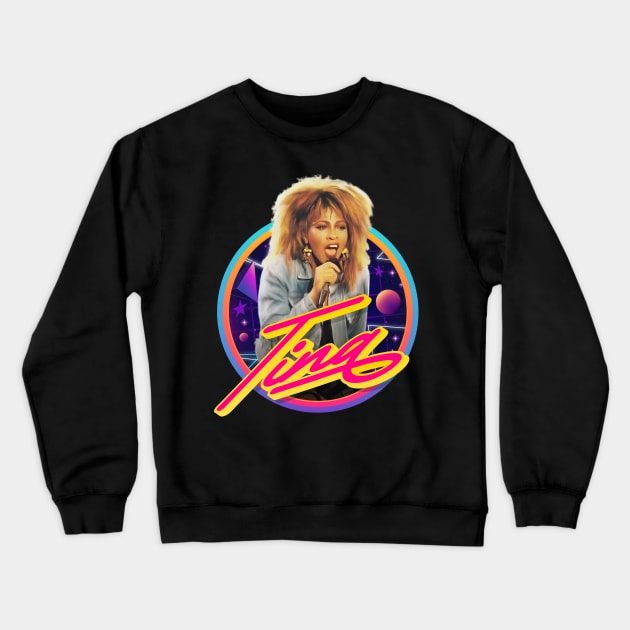 Tina Turner Crewneck Sweatshirt by Trazzo